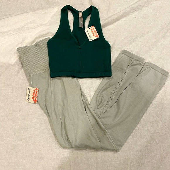 Free People Pants - Free people good karma leggings and top